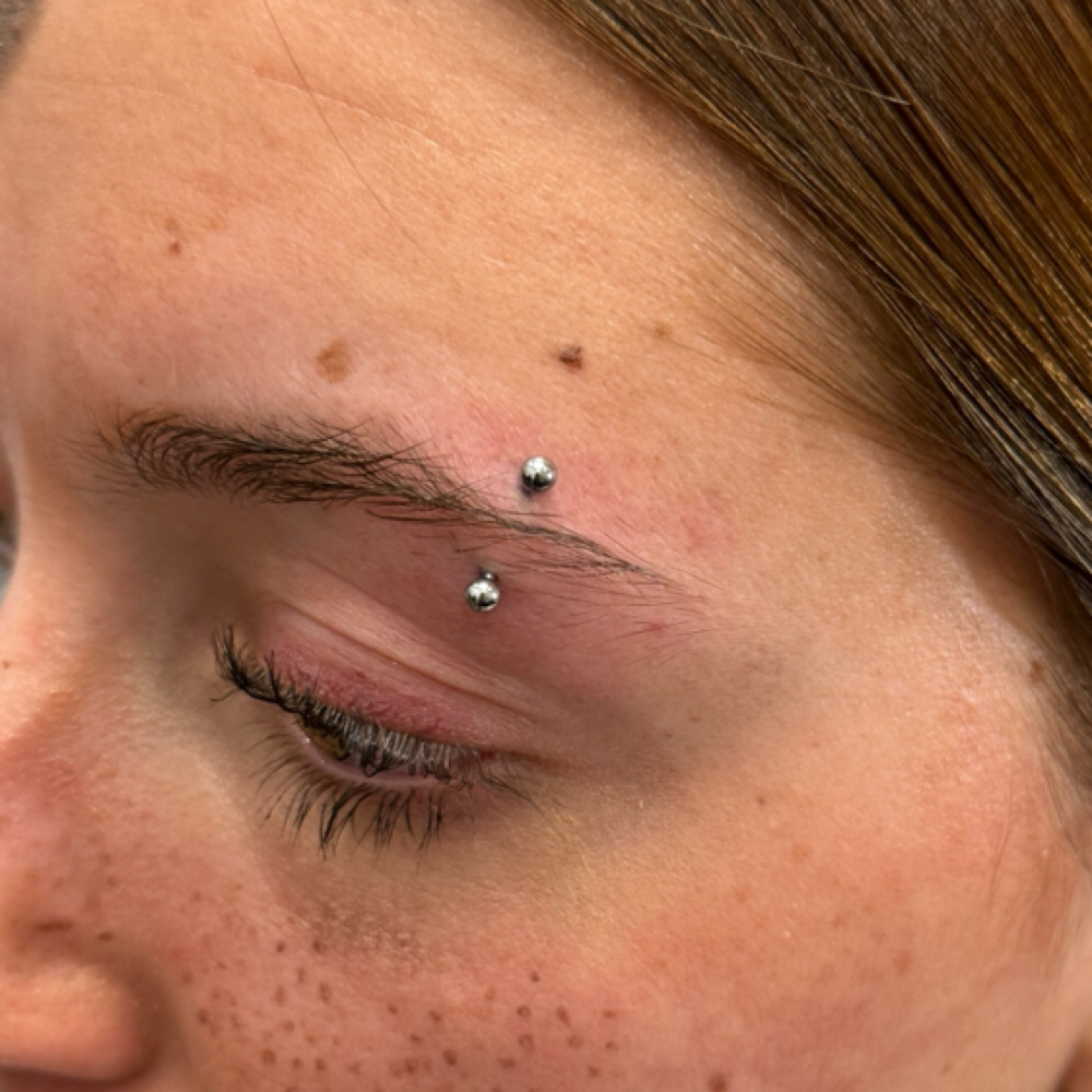 Eyebrow Piercing at Monarch Piercing Studio in Logan, UT