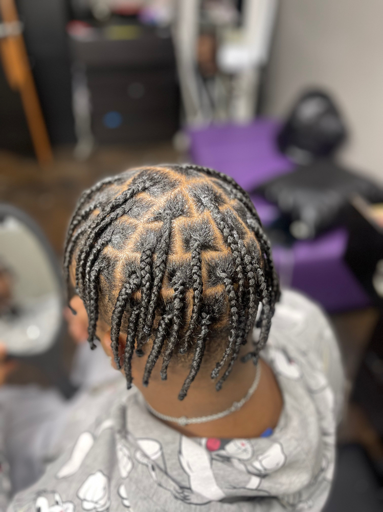 Mens Boxs Braid No Hair Added