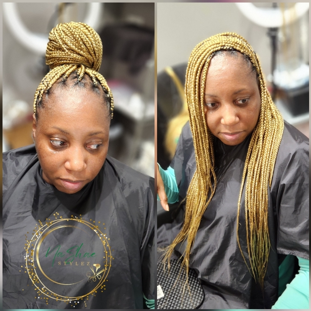 Knotless braids- Smedium at NaShae Stylez in Pensacola, FL