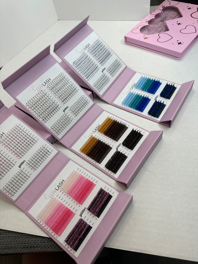 Color/glitter Lashes