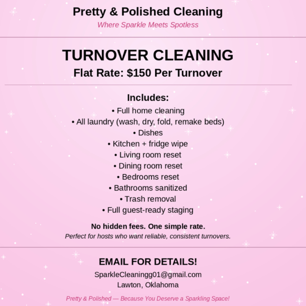 AirBnB Turnover at Pretty & Polished Cleaning