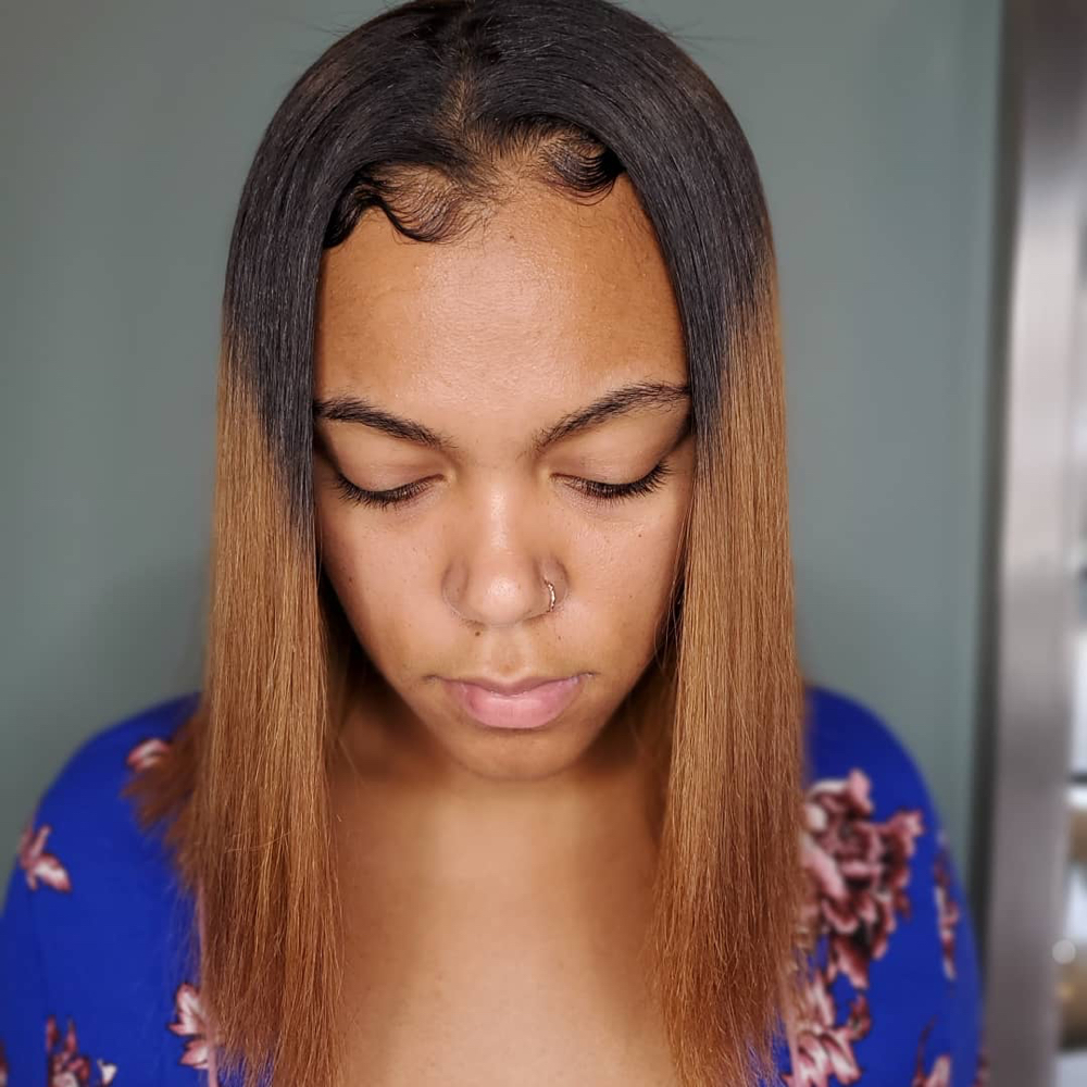 Blowout(Relaxed Hair)🌹
