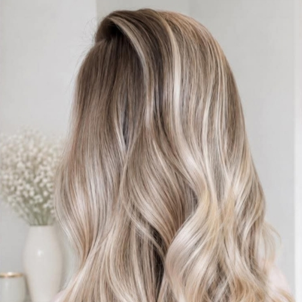 Full Balayage + Color Retouch + Cut at Dreamcuts and Styles Hair Salon in Fulshear, TX