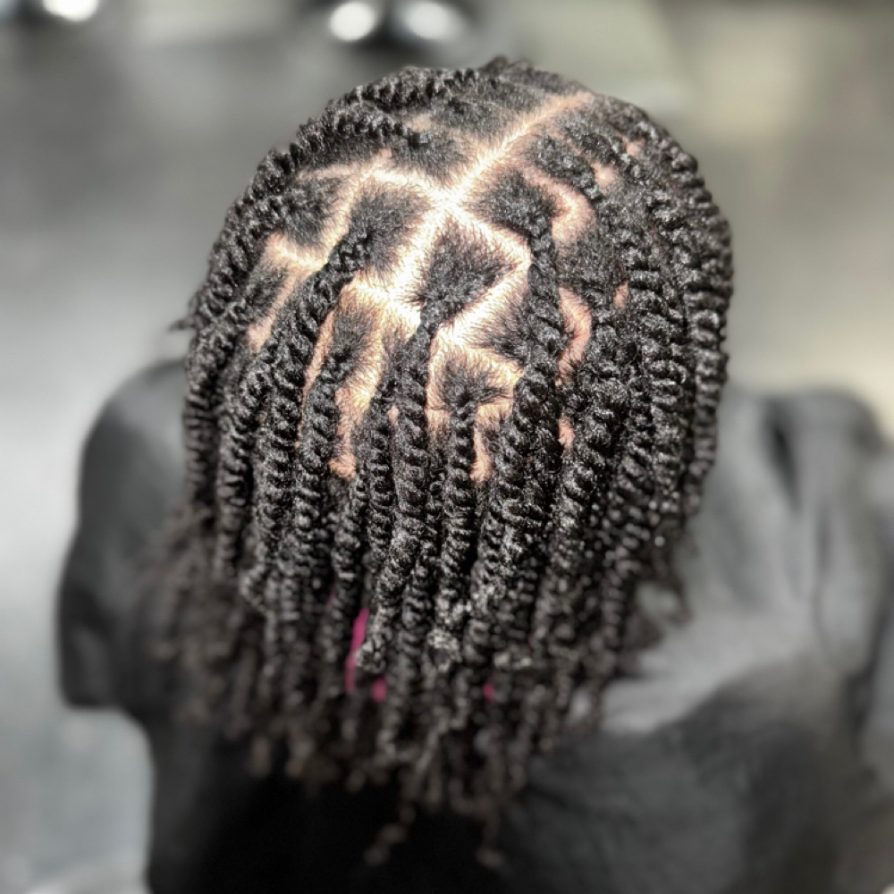 2 Strand Twists at 4reign Beauty © in Mequon, WI