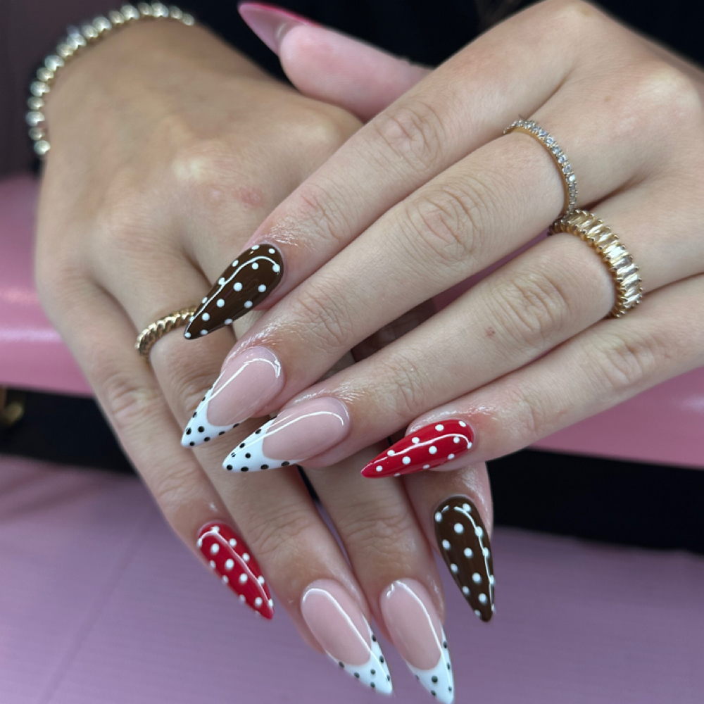 Medium Full Set Nails at Couture hair and day spa in Rock Falls, IL