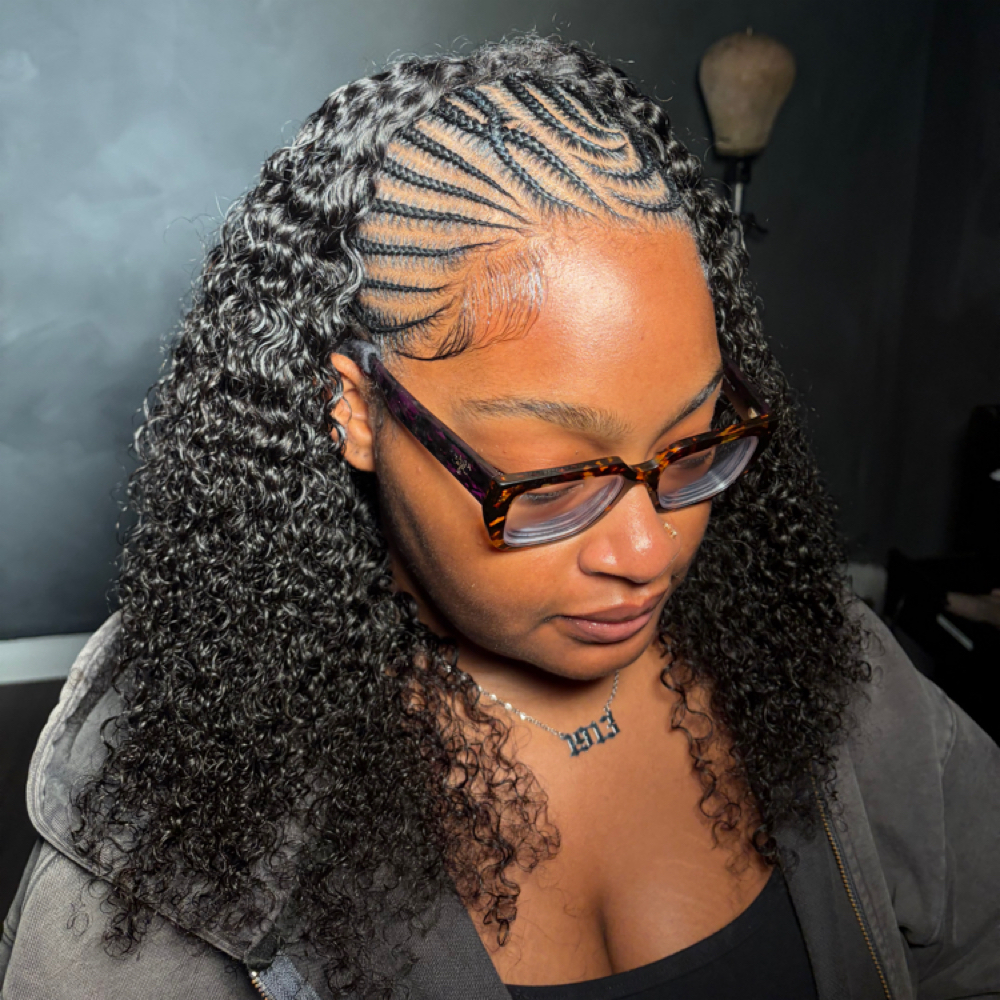 Tribal Braids With Weave at Refined hair studio in Lexington, KY