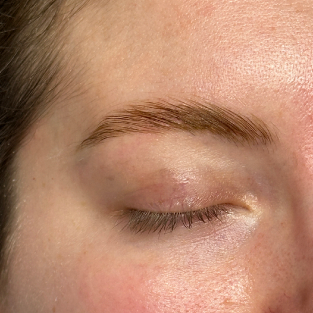 brow tint at fika skin studio in Mission, KS