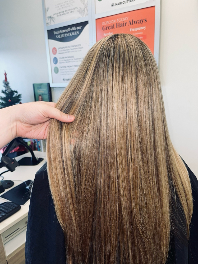 Partial Highlight And Haircut