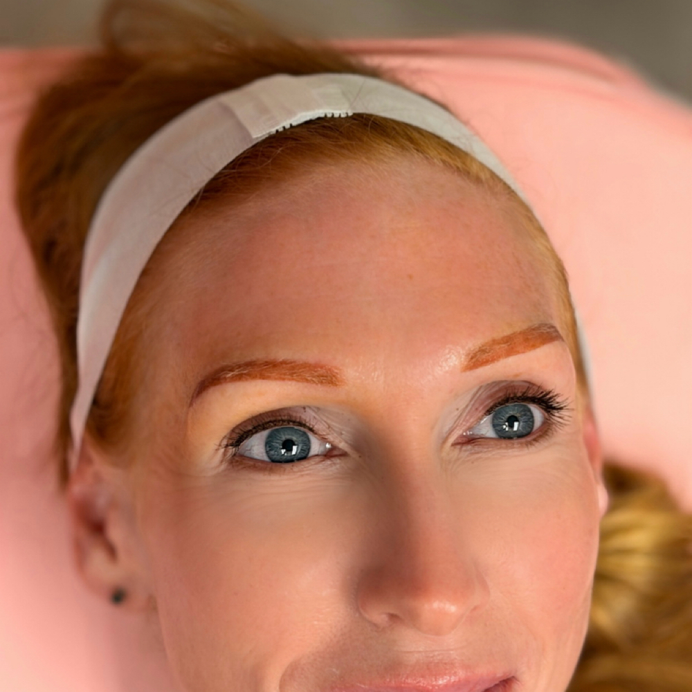 Ombre Powder Brows at Kiss & Tell Studio in Muscle Shoals, AL