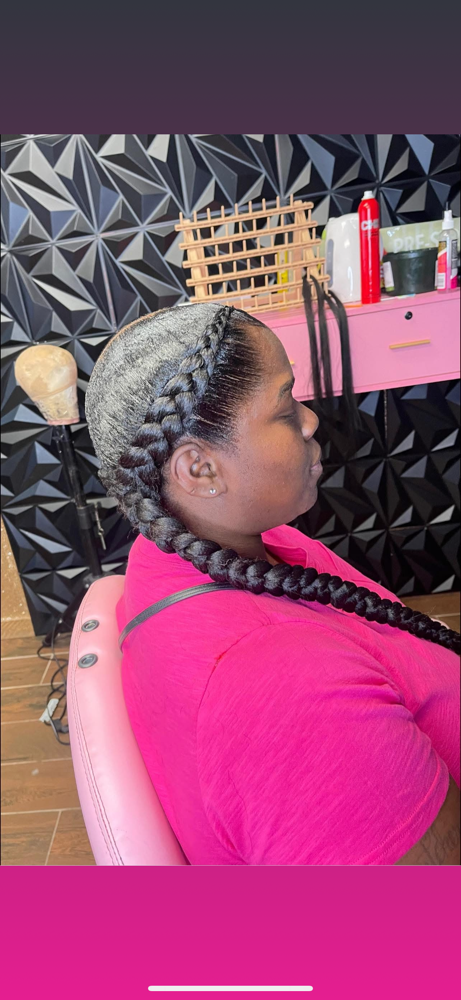 2 Braids at Goddess Stylez in Sealy, TX
