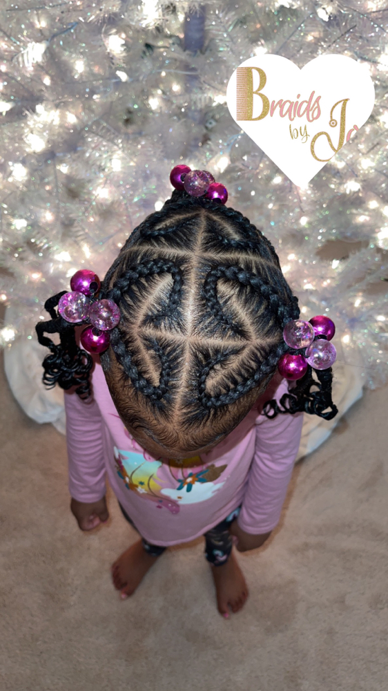Kids Braids (Ages 2-5) WITH WEAVE