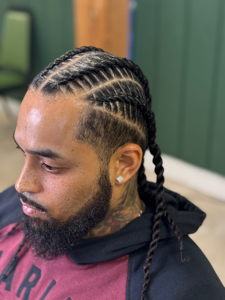 4 Stitch Twist Braids at Hair Cartel in South Bend, IN