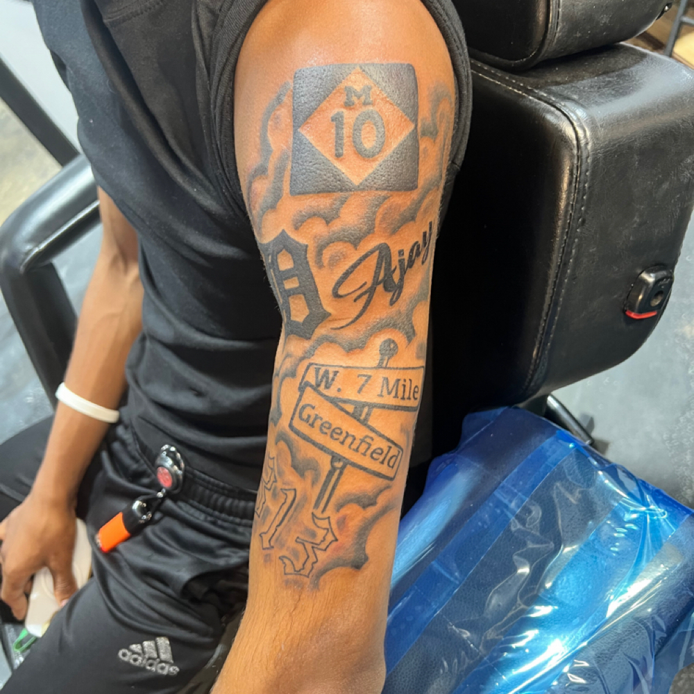 Tattoo Half Sleeve at Candi Coated Ink in Detroit, MI