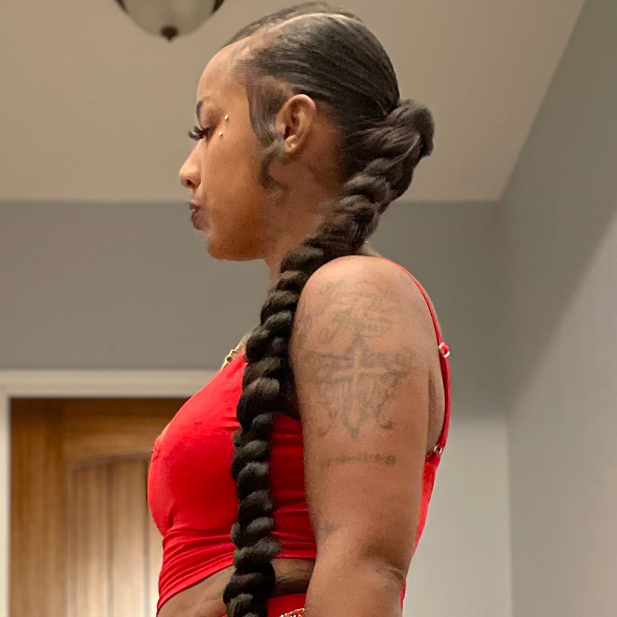 Braided Ponytail at BeYoutiful Beauty Barr in Houston, TX