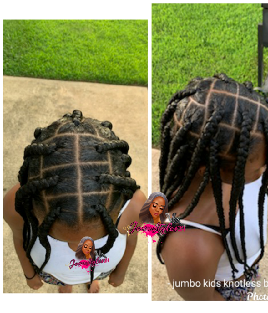 Children's Jumbo Knotless Braids