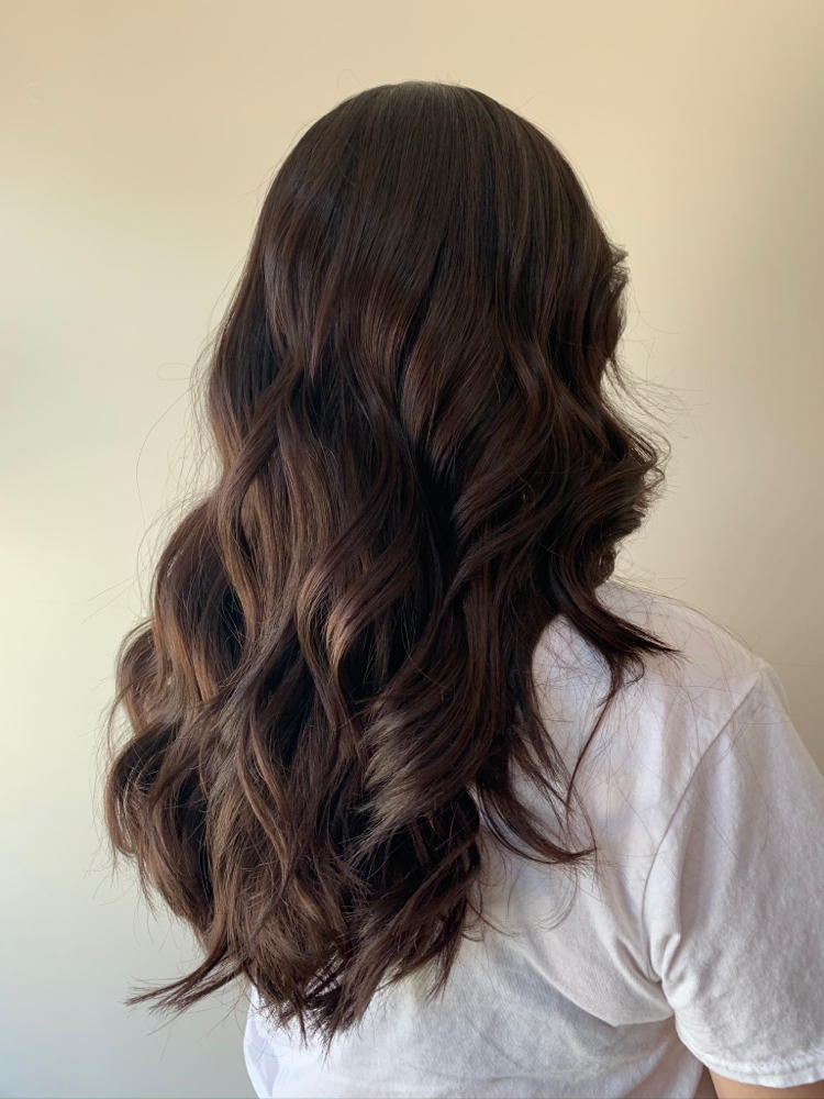 All Over Color With Haircut/blowdry