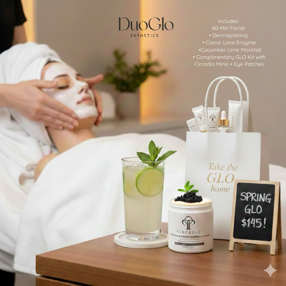 Spring Glo 🧖‍♀️🥒 at DuoGlo Esthetics in Fredericksburg, VA