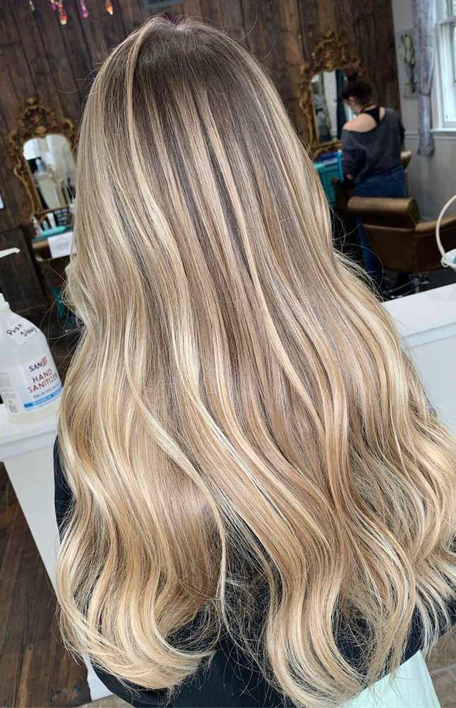 Full Head Highlights With Blowdry