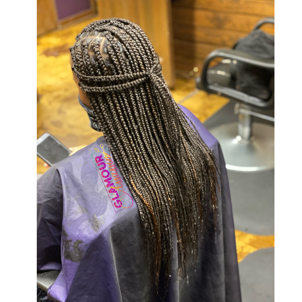 Large Box Braids at Glamour Assassin in Jackson, MS