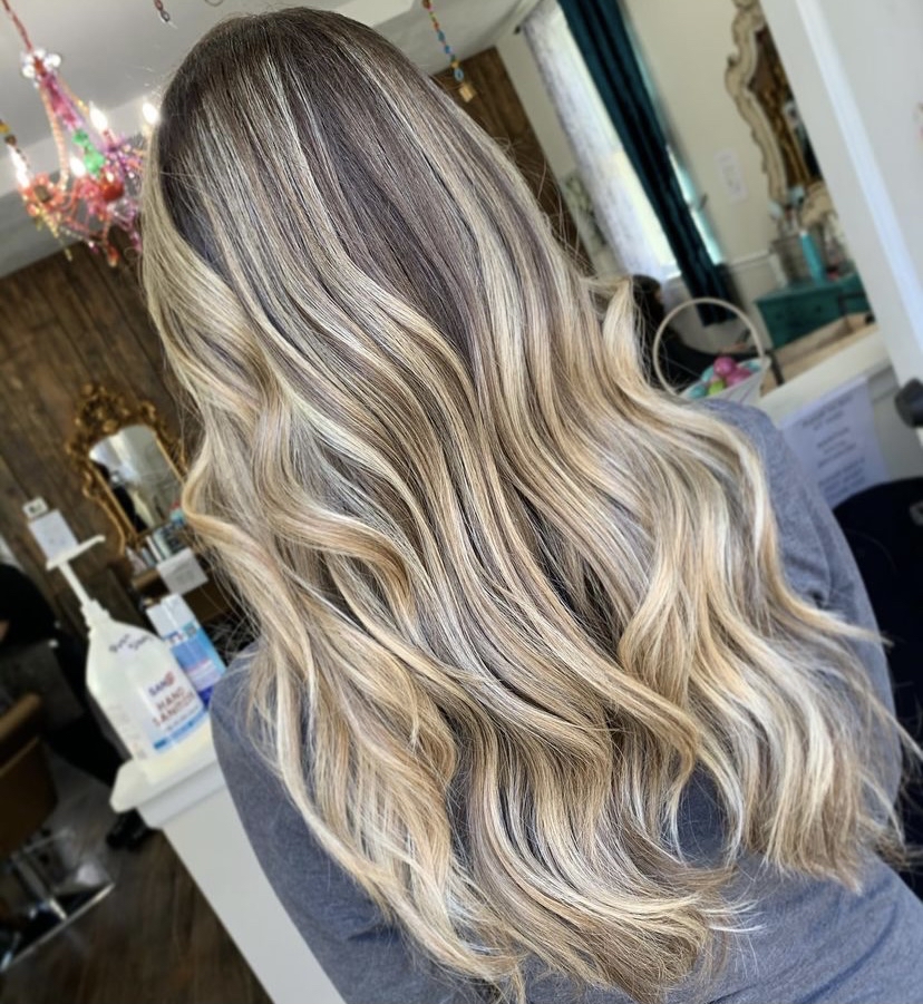 Balayage With Blowdry