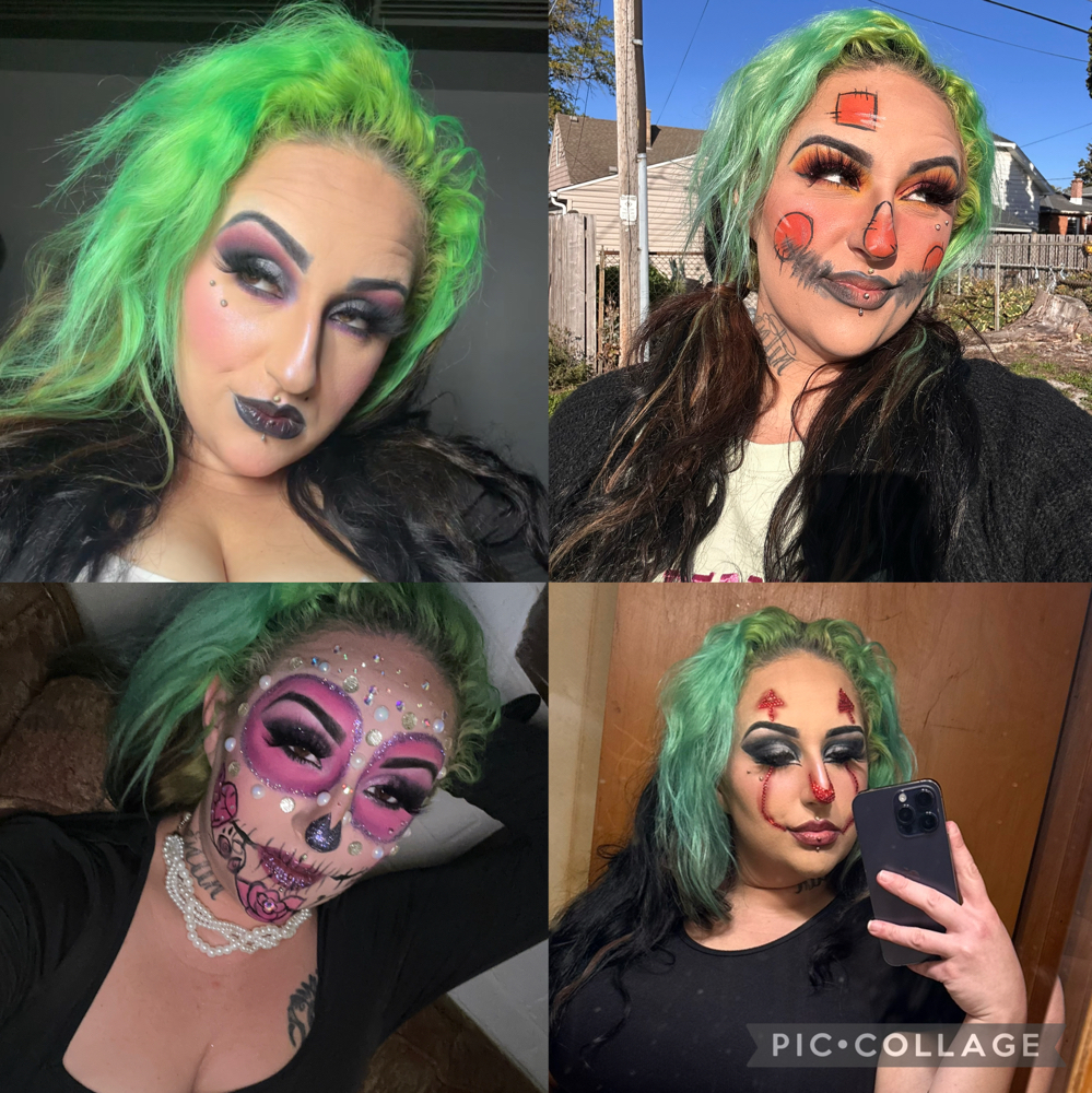 Halloween Makeup at Pretty Gritt Collective in Racine, WI