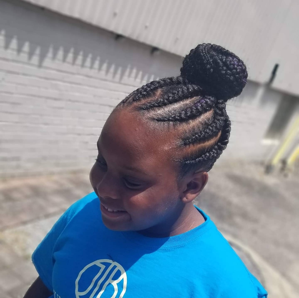 Kids Feeder Ponytail 8 to 10 Braids