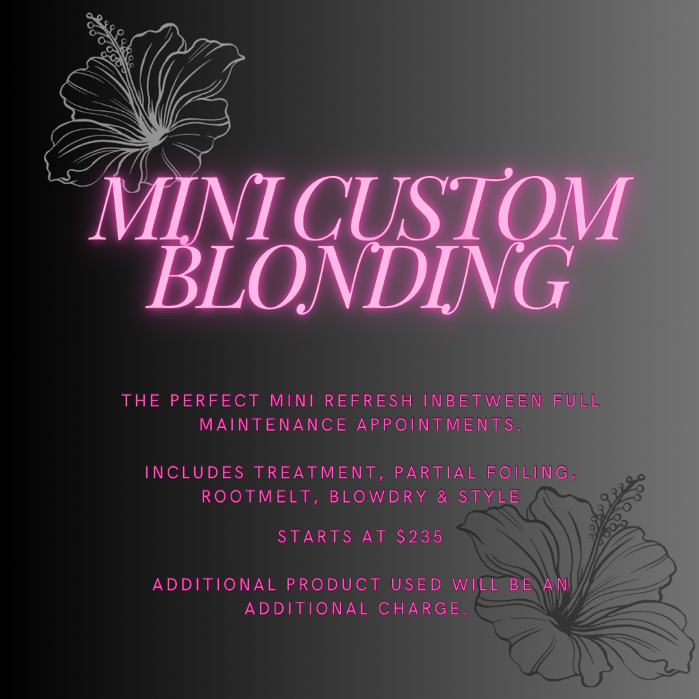 Mini Custom Blonding