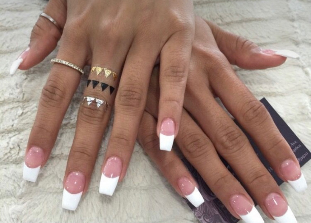 Pink & White French