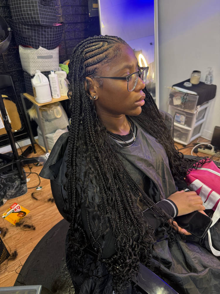 1 Layer Knotless/twist In The Back