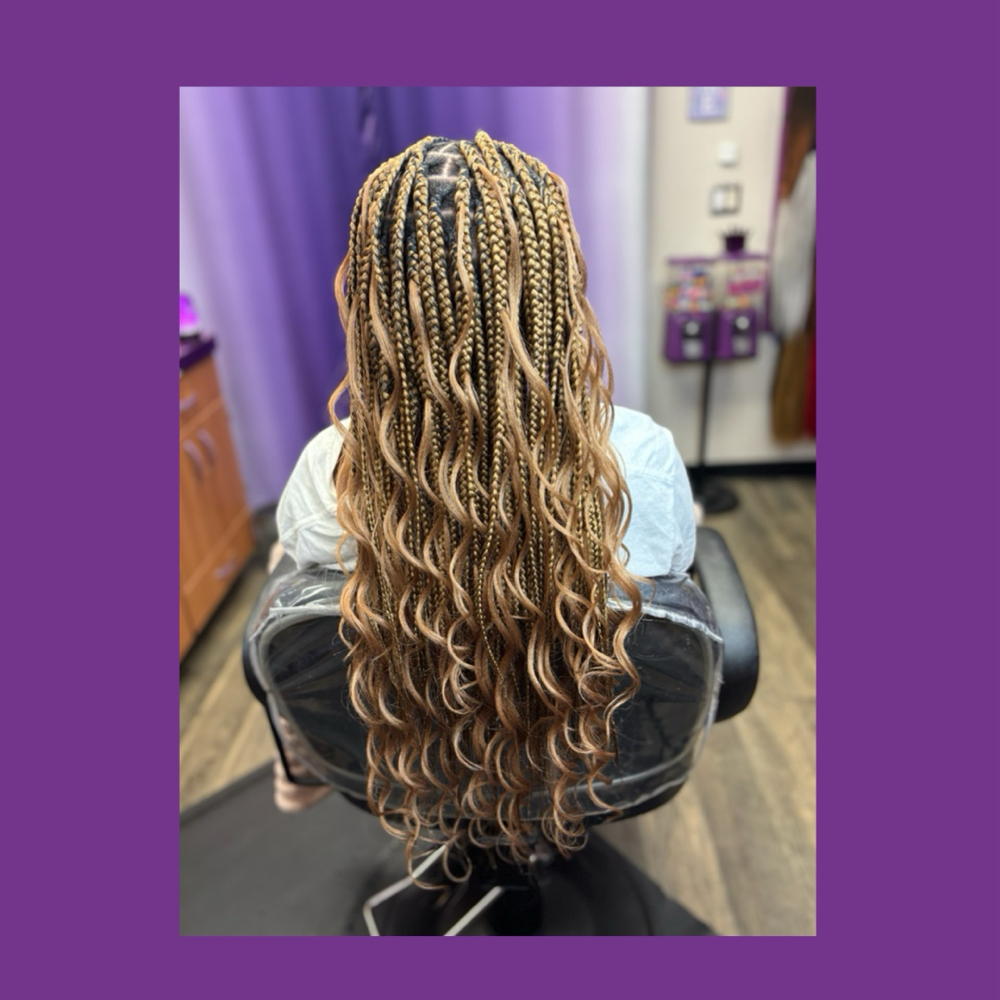 KNOTLESS Mid Back Bohemian at Hair By Tiffany in Longview, TX