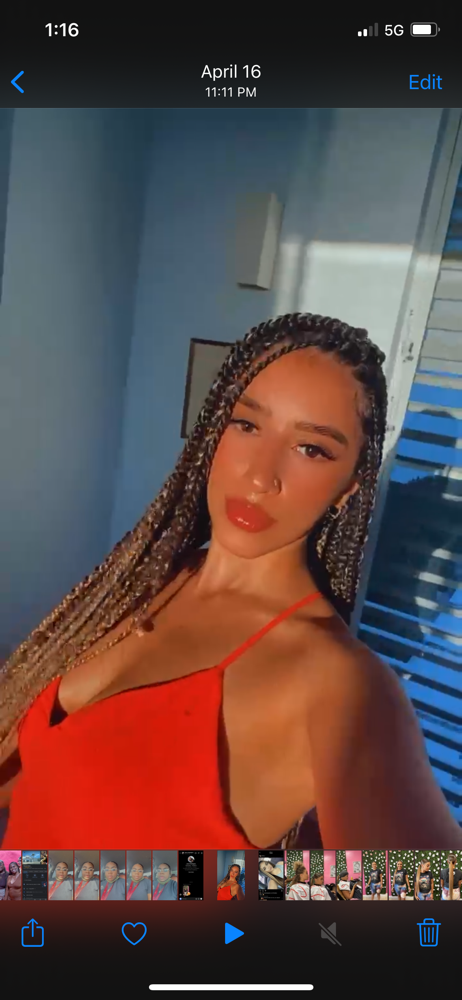 Small Knotless Braids