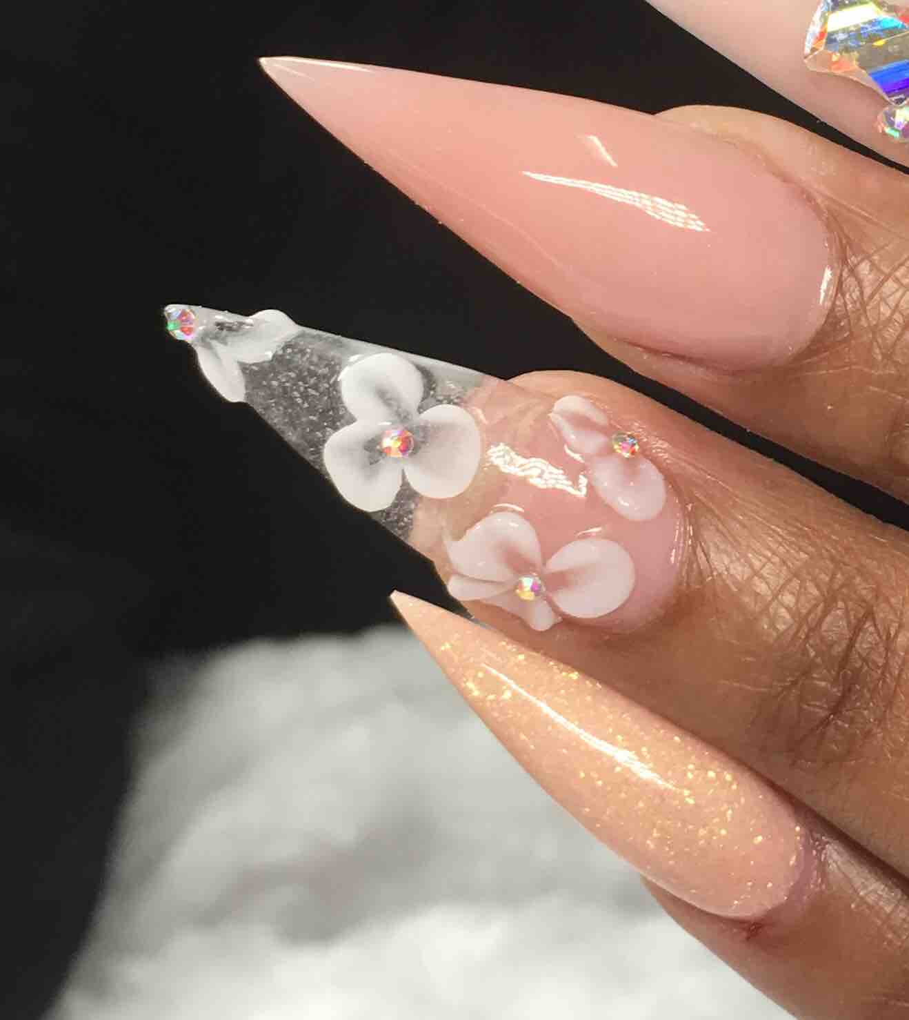 3d Flower Nails (2 Nails)