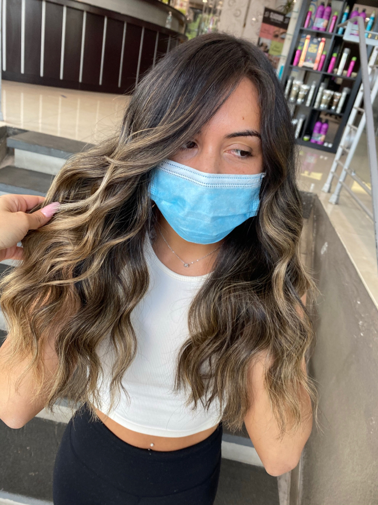 Half Balayage | Highlights