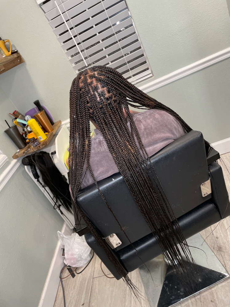 Small Waist Length Knotless