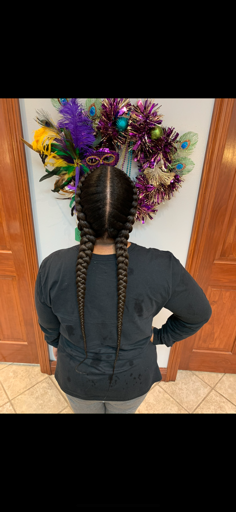 2 Feed In Braids