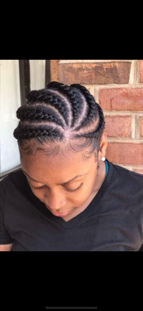 5-6 Feed In Braids