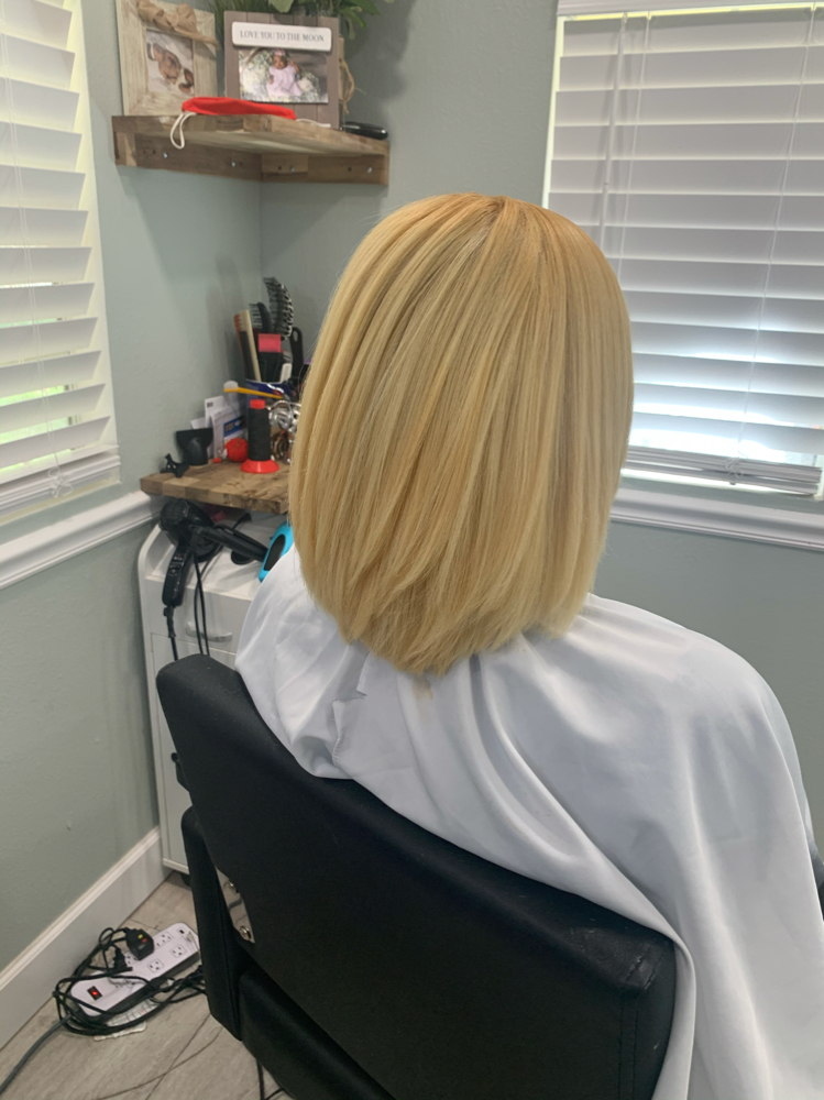 Blonde Hair Coloring First Session