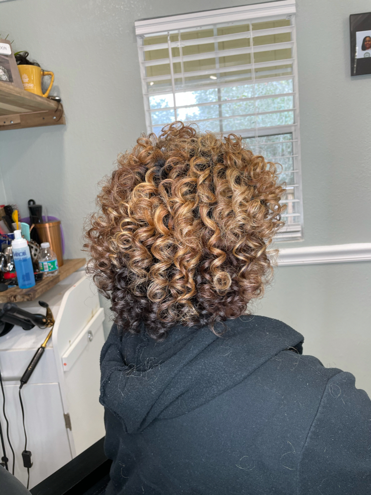 Rod Set On Natural Hair
