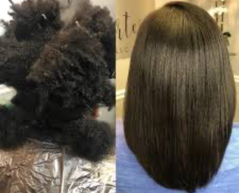 Virgin Relaxer at LBZ Hair Company in Pelham, AL