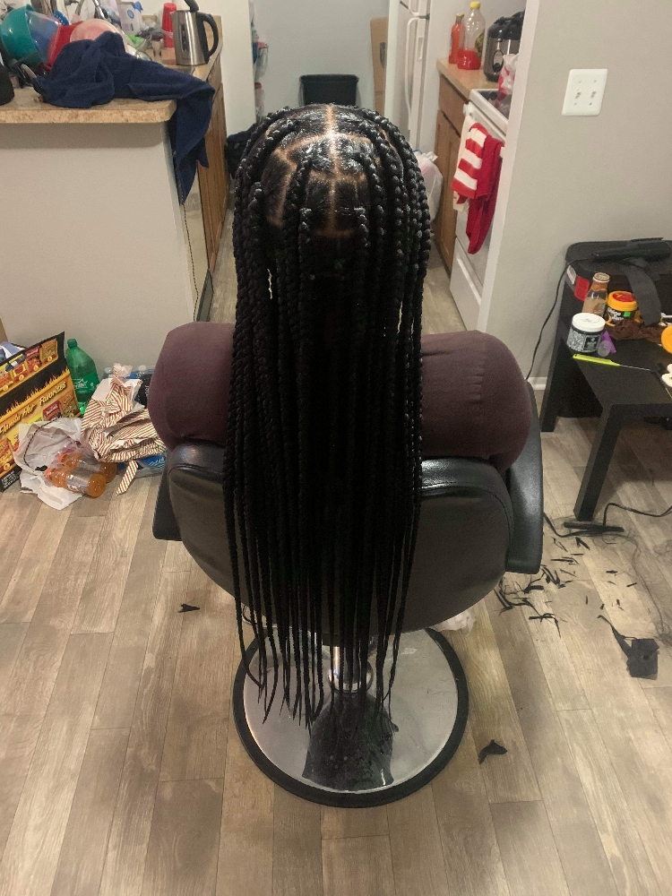 Large Knotless Midback Length