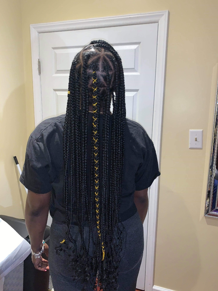 Large Knotless Waist Length