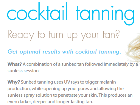 Cocktail: Tanning & Spray Tan Combi