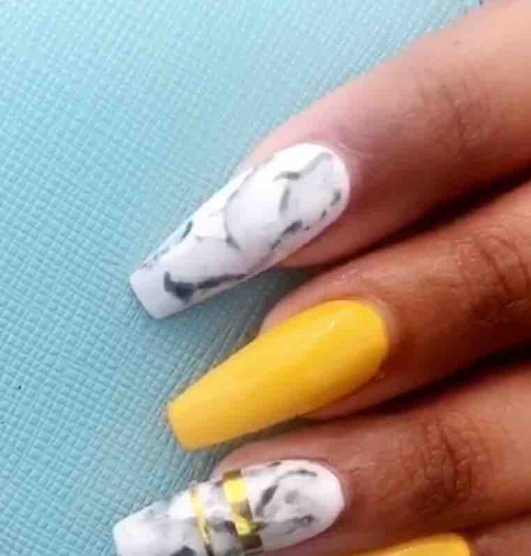 (2) Marble Nails