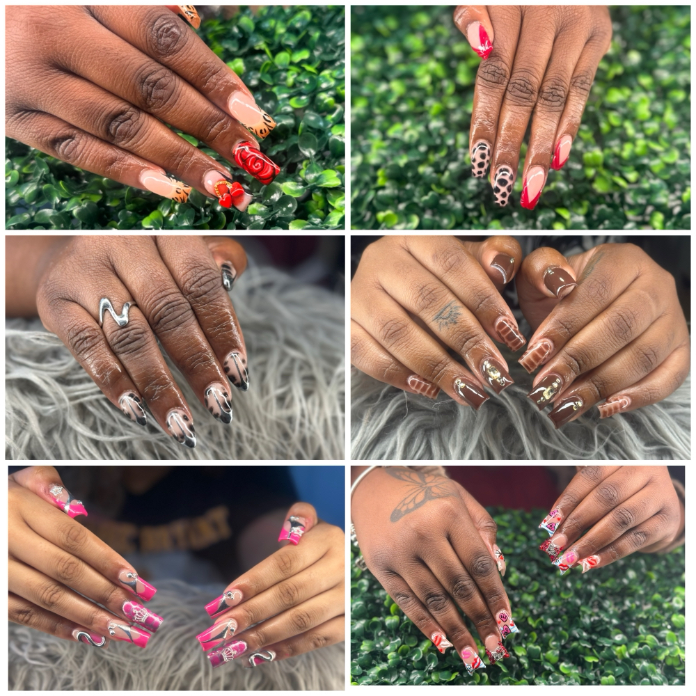 Fill-in (Design Not Included) at ImPRESSed Nails By Casie Sparks in North Charleston, SC