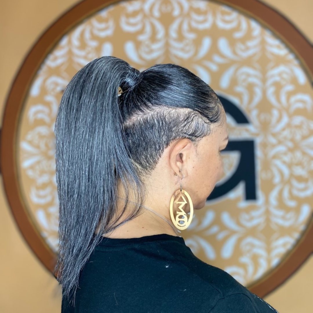 Ponytail at Designer Glitz & Glamour Salon and Med Spa in Universal City, TX