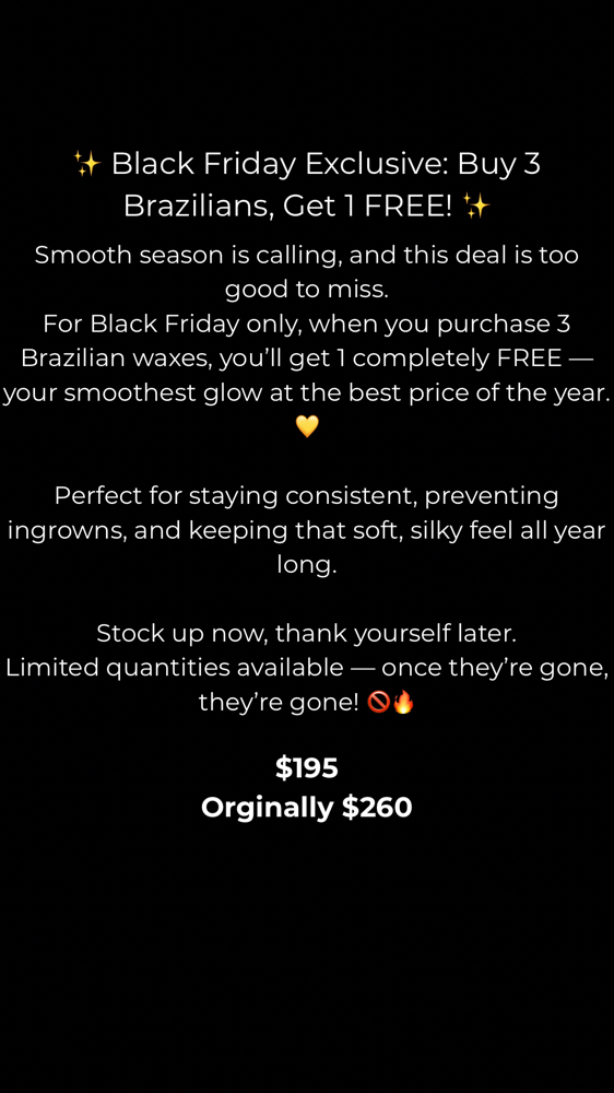 BLACK FRIDAY BRAZILIAN PACKAGE