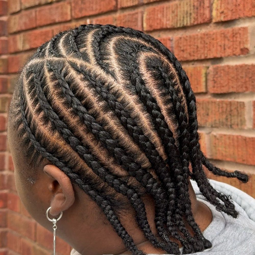 Natural Hair Cornrows at Texture Talk Salon in Roseville, MN