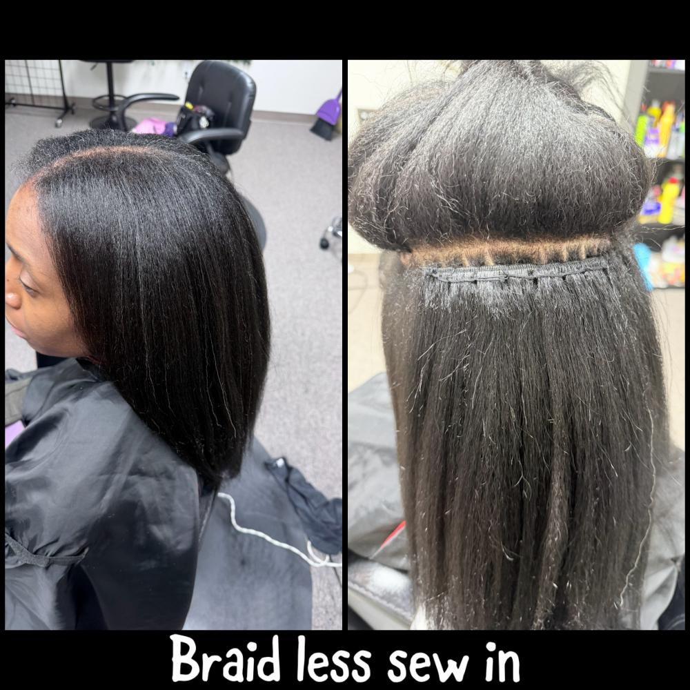 Braidless Sew In at DeeplyRootedSalon in Iowa City, IA