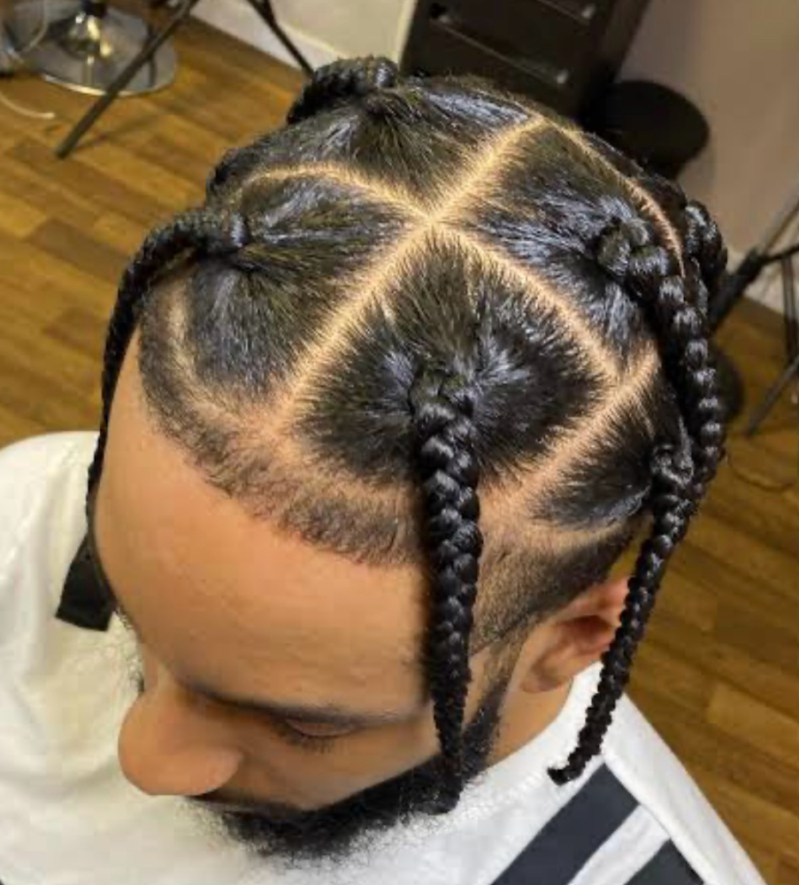 Men's Large Box Braids