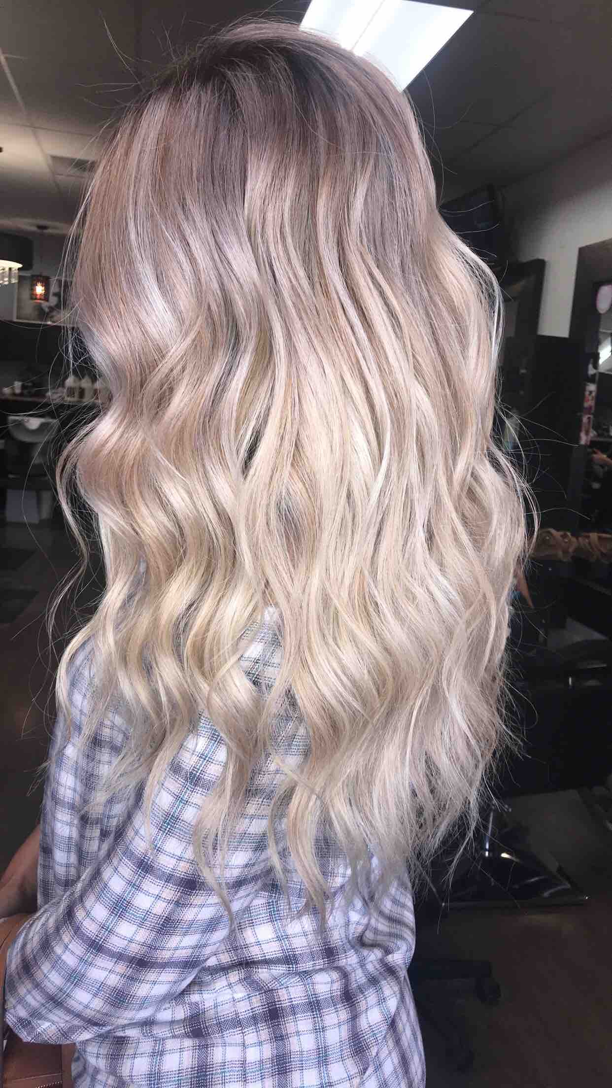 Bombshell Blonde at RachelLynHair | VOEUX house of beauty in Tucson, AZ
